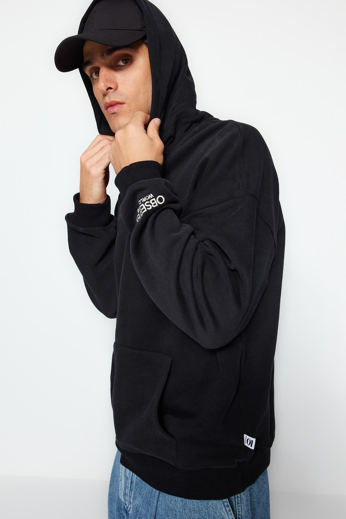 Black Limited Edition Oversize Hoodie, , large image number 2