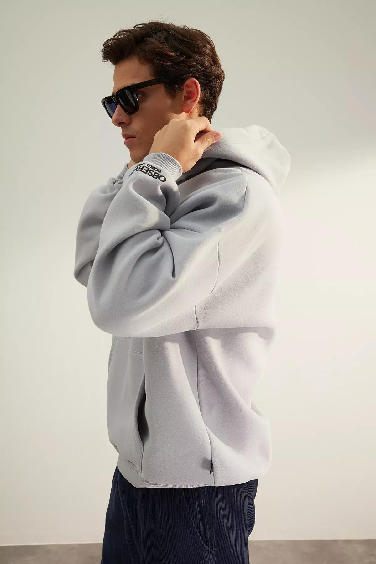 Grey Limited Edition Oversize Hoodie, C101_1740, large image number 0