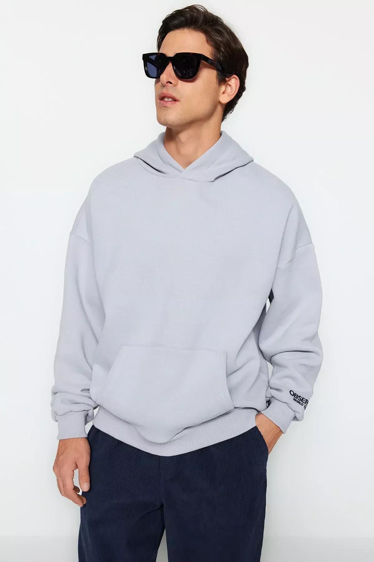 Grey Limited Edition Oversize Hoodie, C101_1740, large image number 2