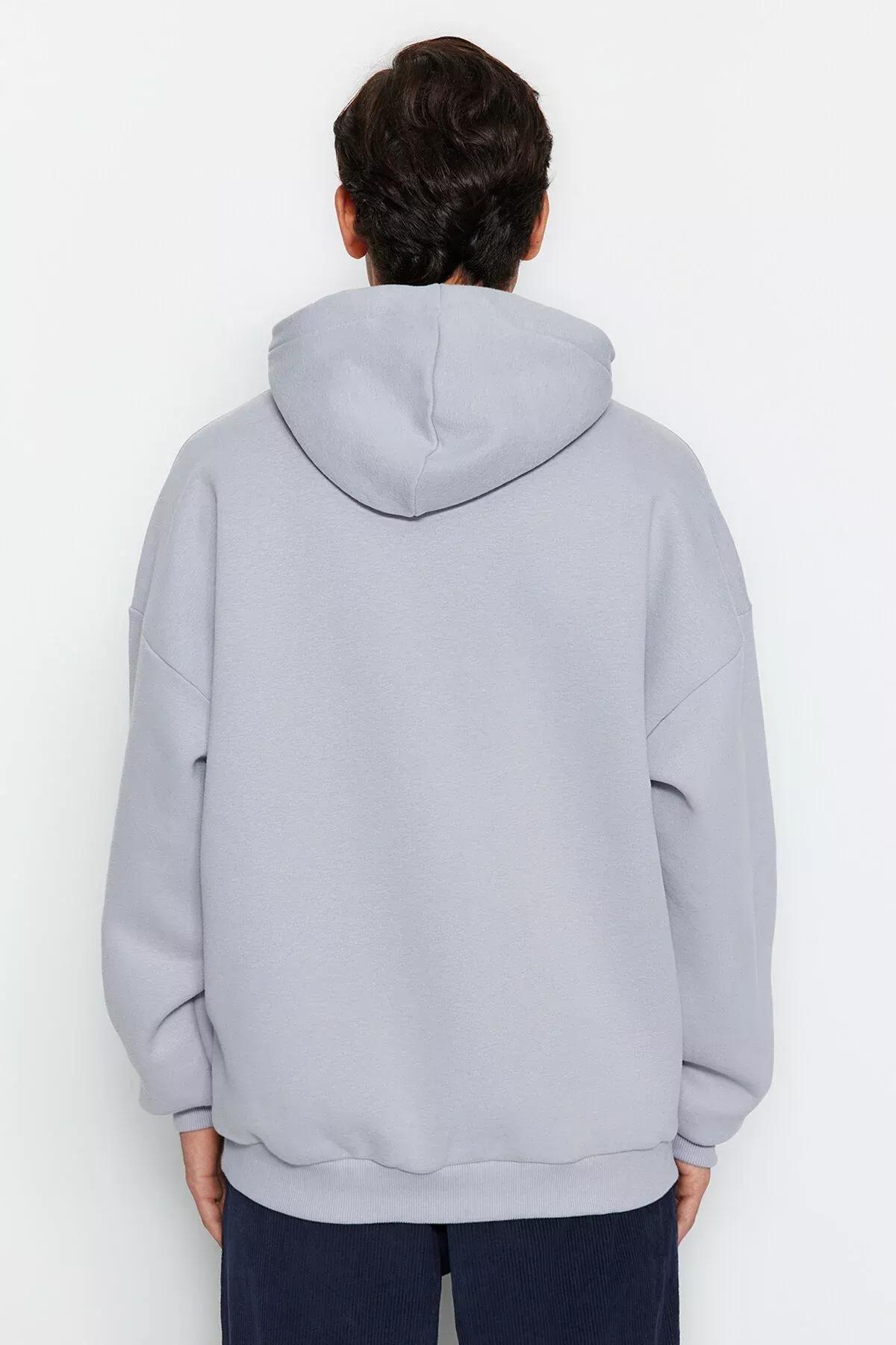 Grey Limited Edition Oversize Hoodie, C101_1740, large image number 4