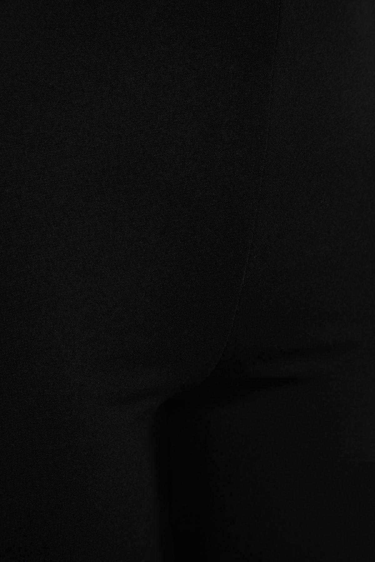 Black High Waist Knitted Leggings, , large image number 6