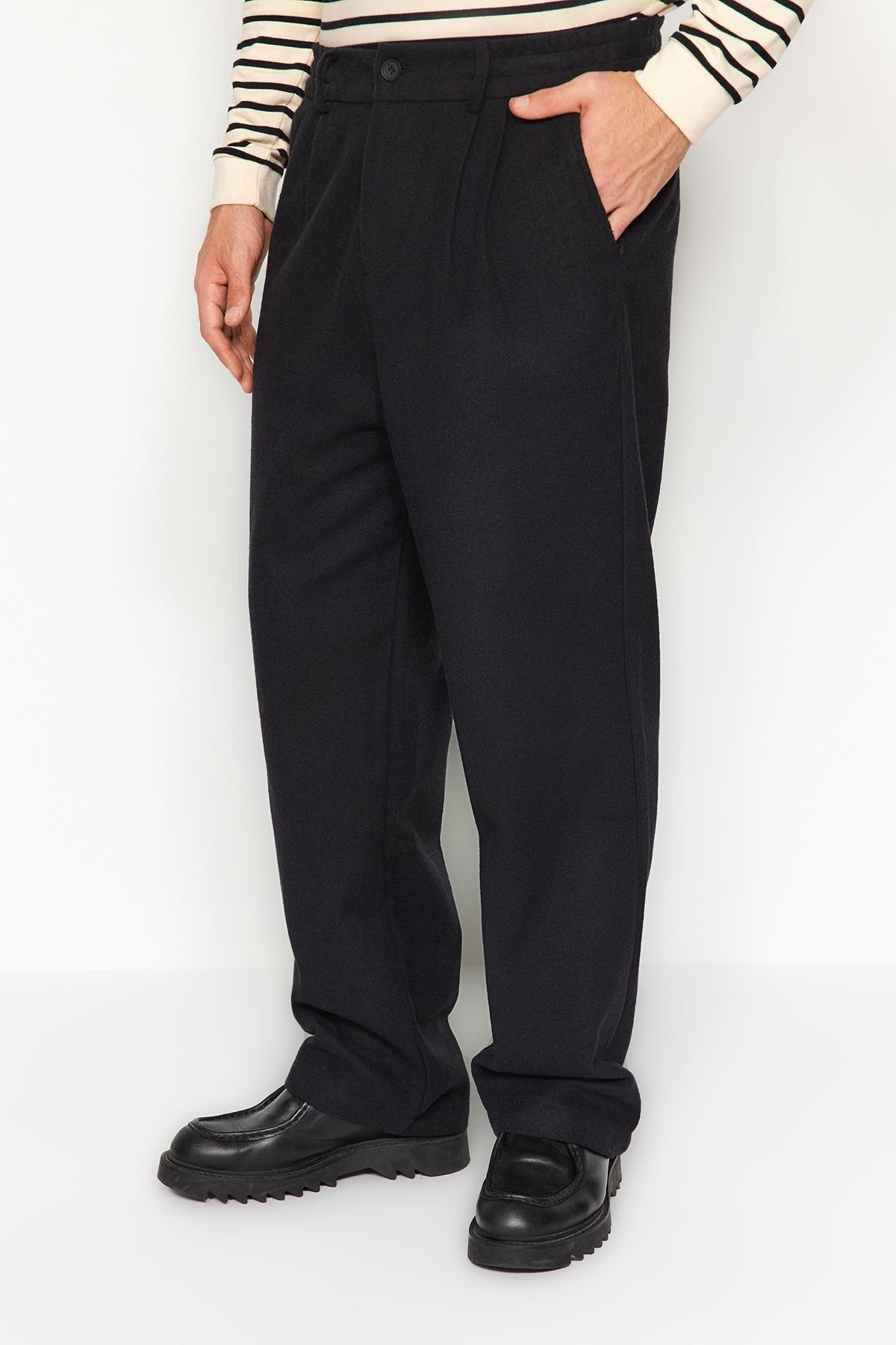 Black Wide Leg Cachet Trousers, , large image number 0