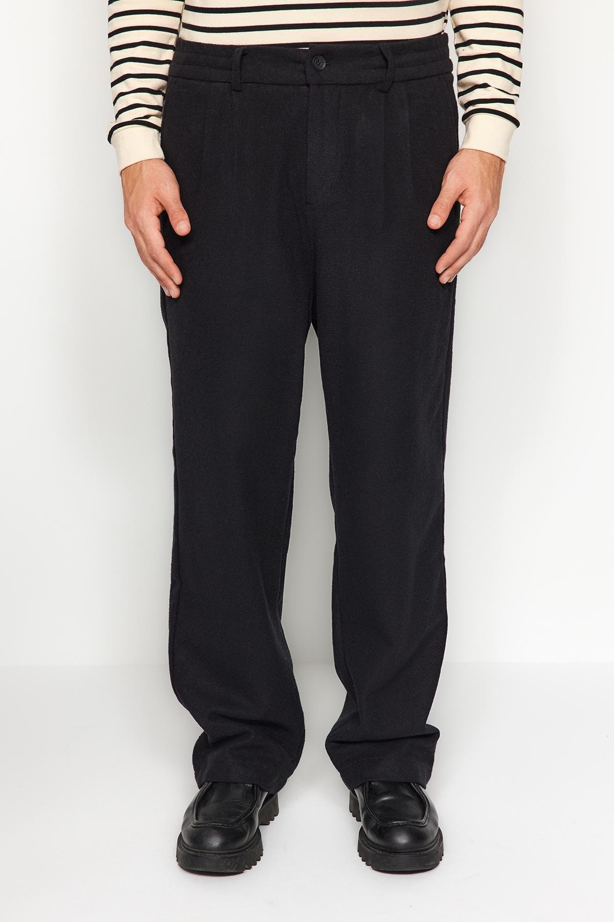 Black Wide Leg Cachet Trousers, , large image number 4