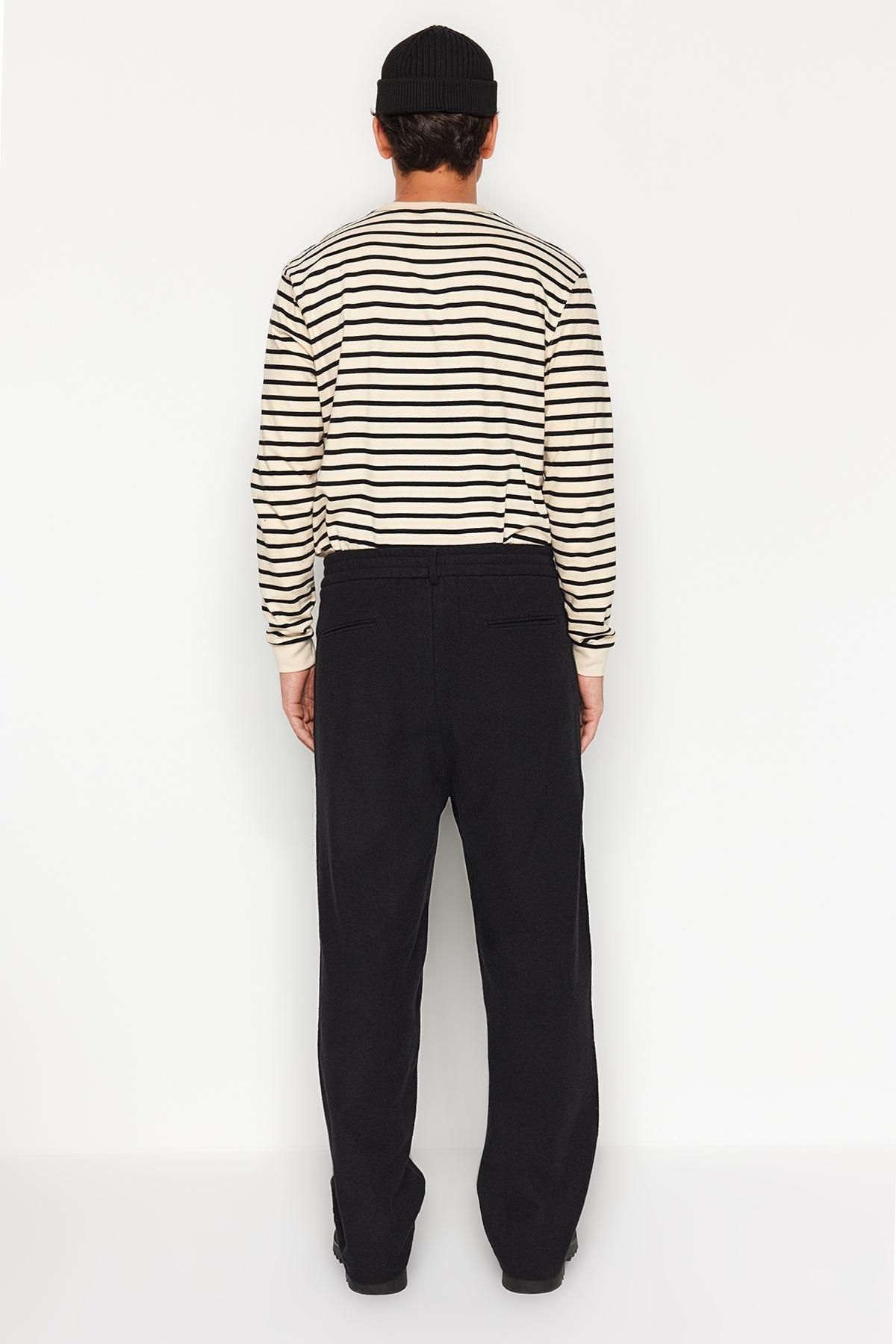 Black Wide Leg Cachet Trousers, , large image number 6