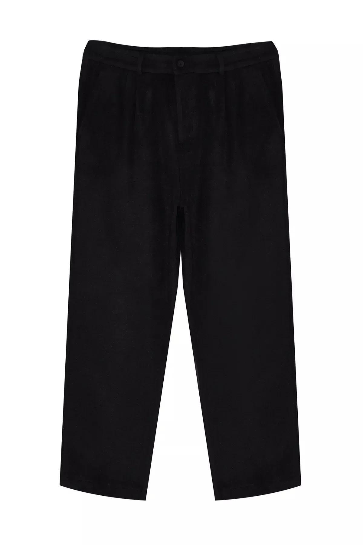 Black Wide Leg Cachet Trousers, BLACK, large image number 7