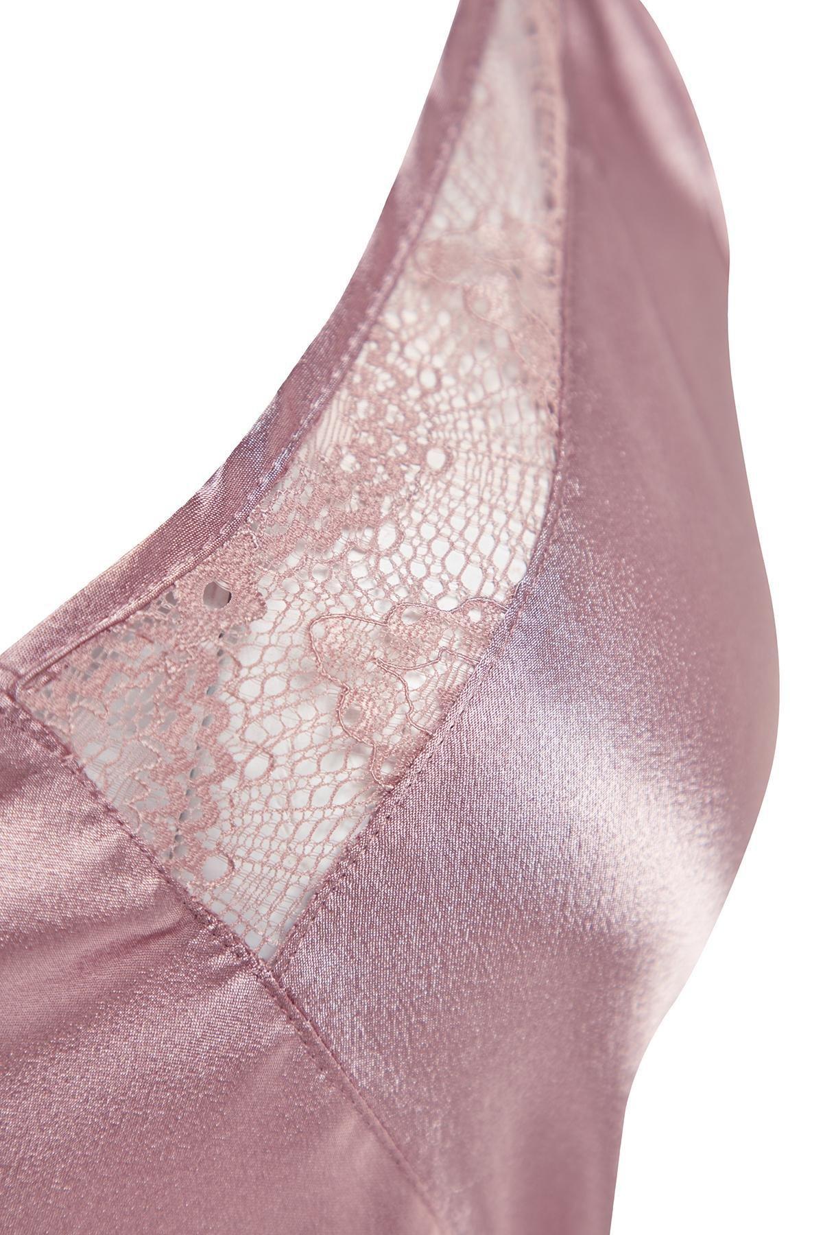 Pink Silk Satin Dress, , large image number 6
