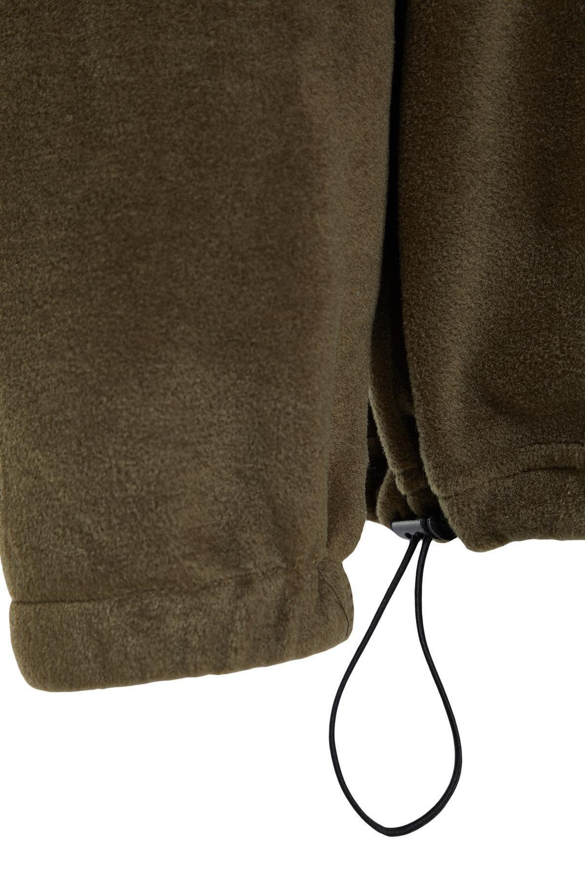 Trendyol - Brown Hooded Printed Sweatshirt