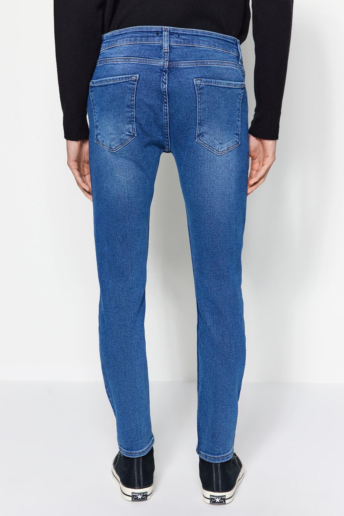 Navy Slim Fit Trousers, , large image number 4