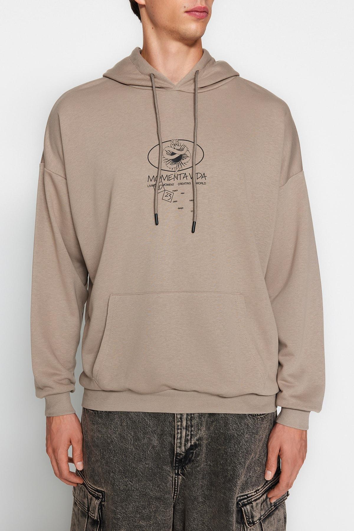 Grey Oversize Hoodie, , large image number 2