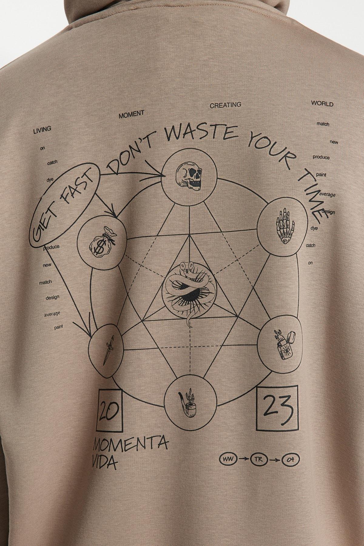 Grey Oversize Hoodie, , large image number 6