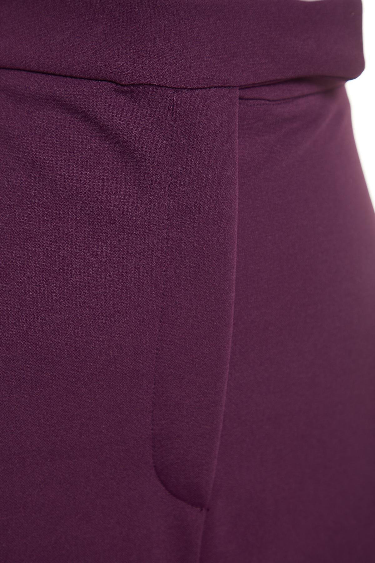 Purple Midi Pencil Knitted Skirt, , large image number 6