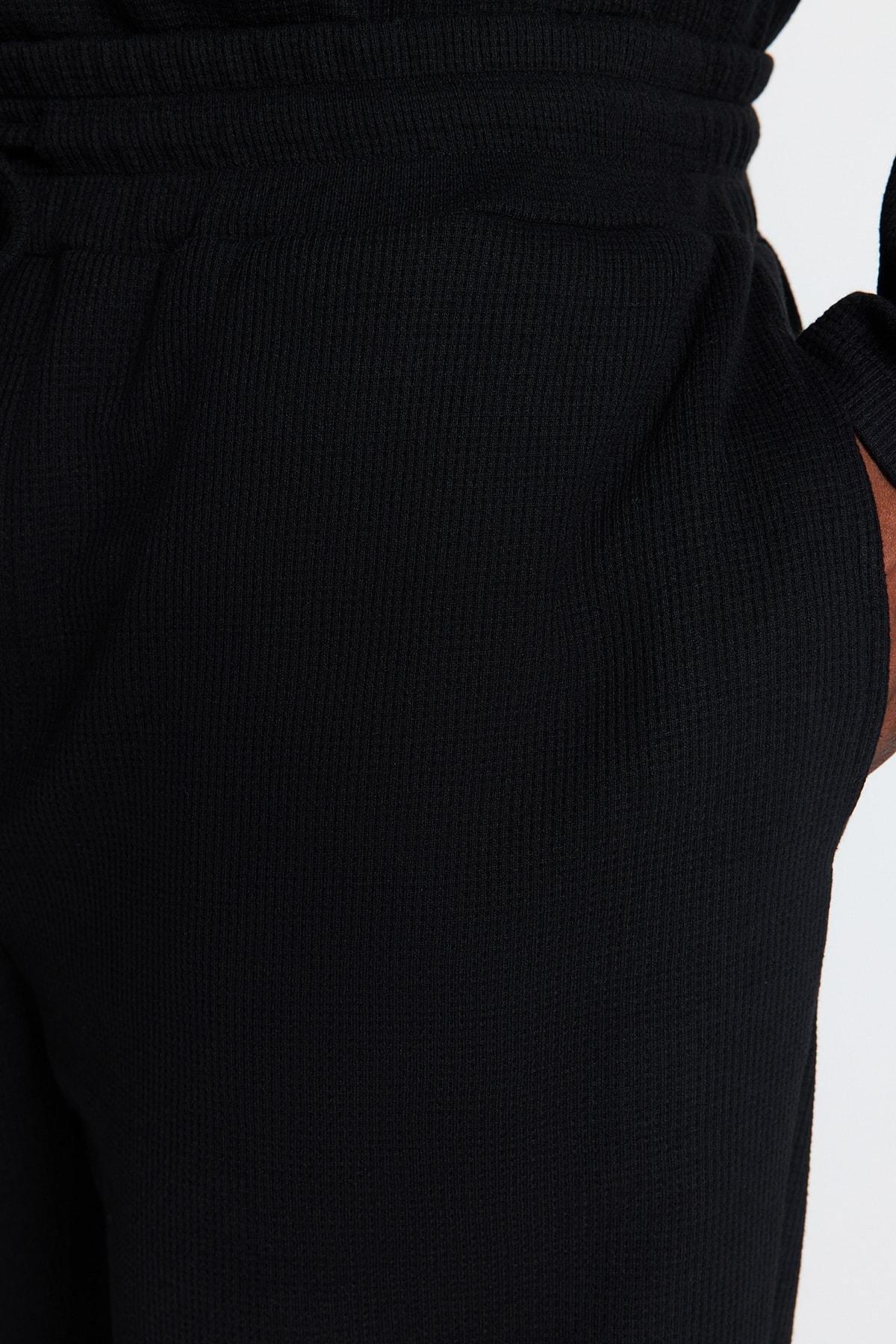 Black Plus Size Pyjamas Set, , large image number 6