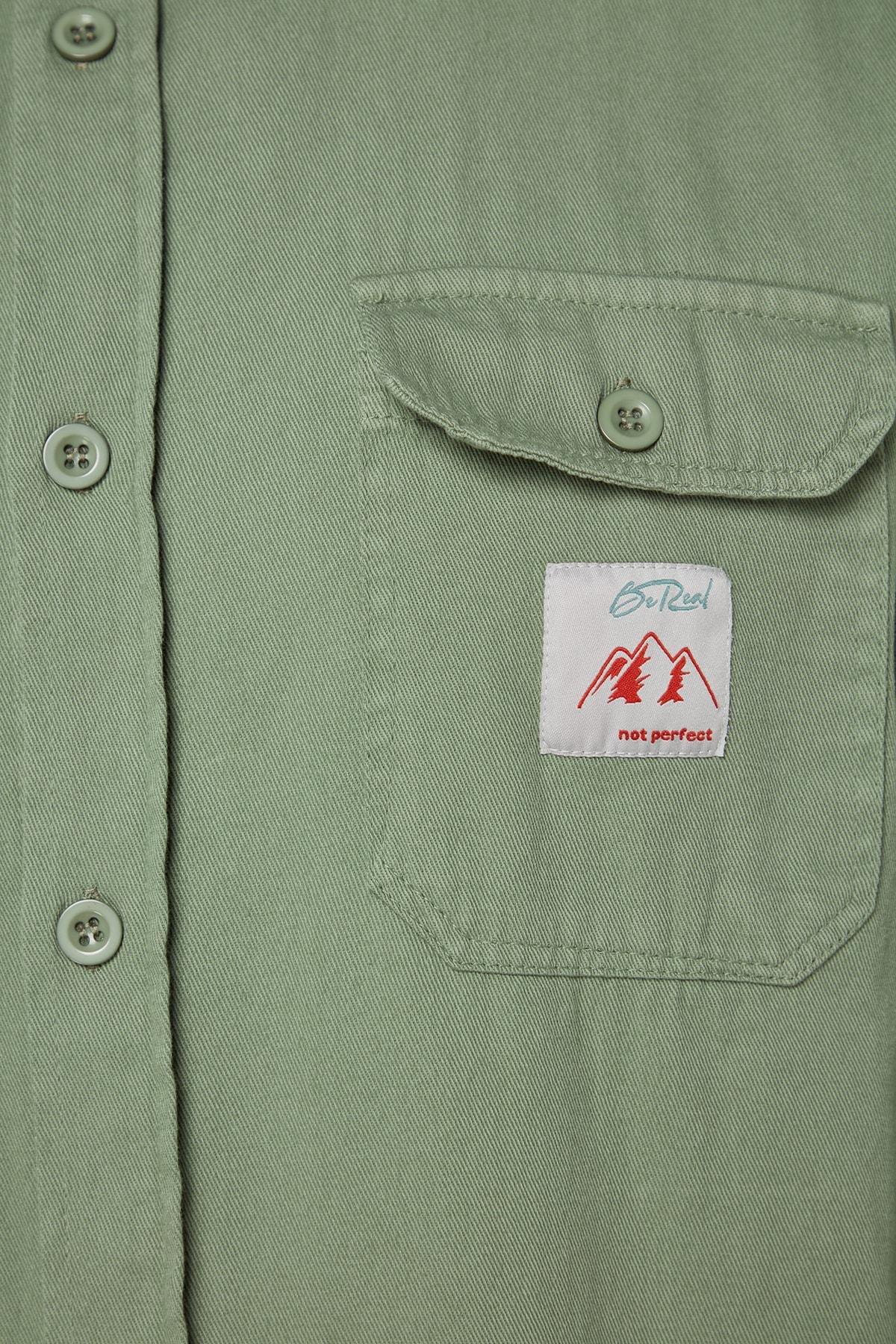 Trendyol - Brown Single Pocket Shirt