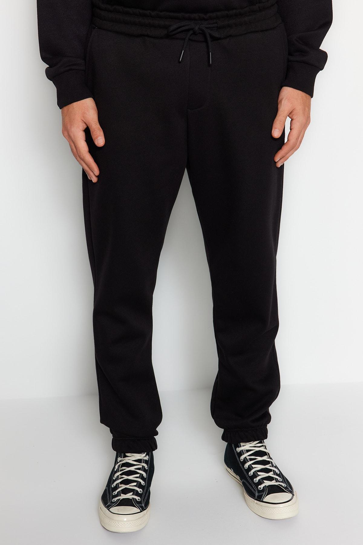 Black Oversized Hooded Tracksuit Co-Ord Set, , large image number 5