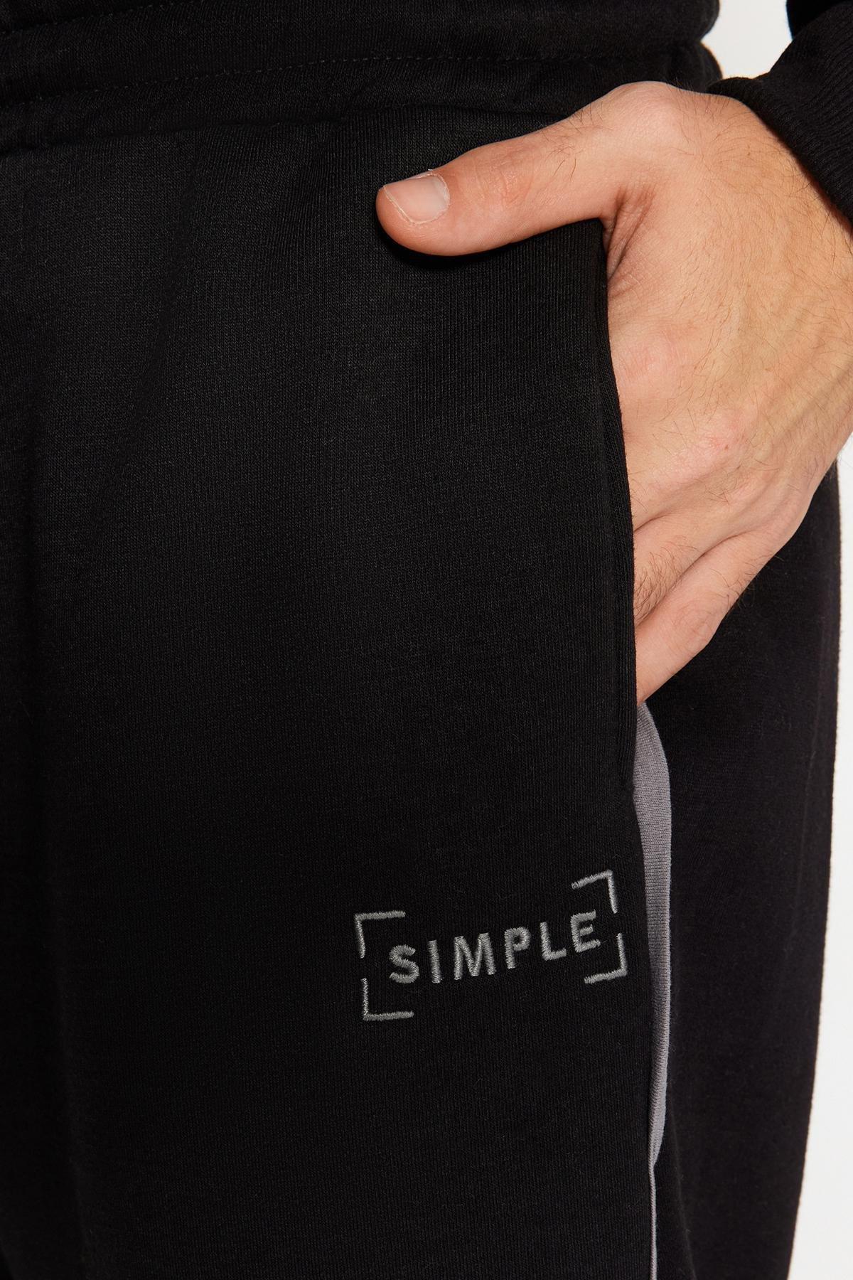 Black Oversized Hooded Tracksuit Co-Ord Set, , large image number 7