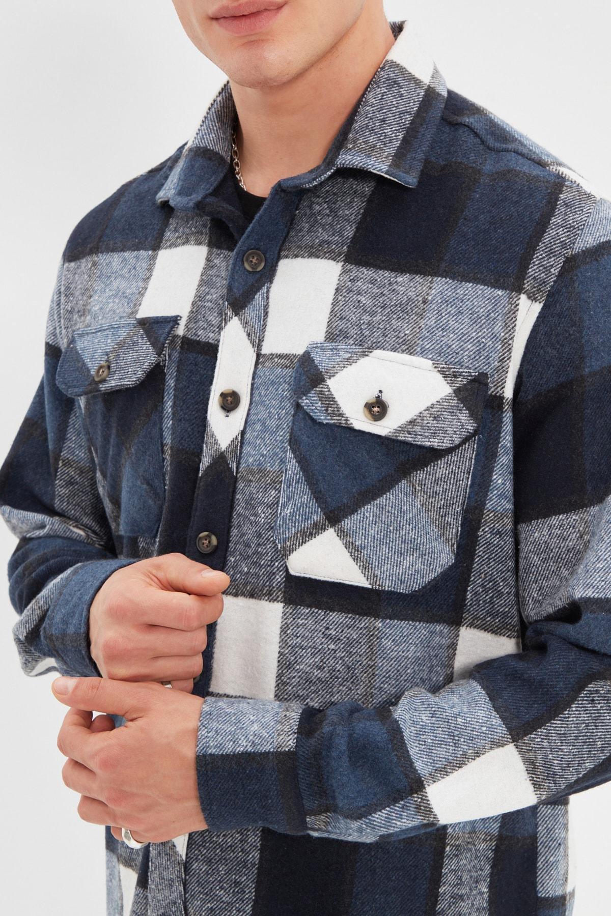 قميص بقصة عادية، أزرق, Blue, large image number 3