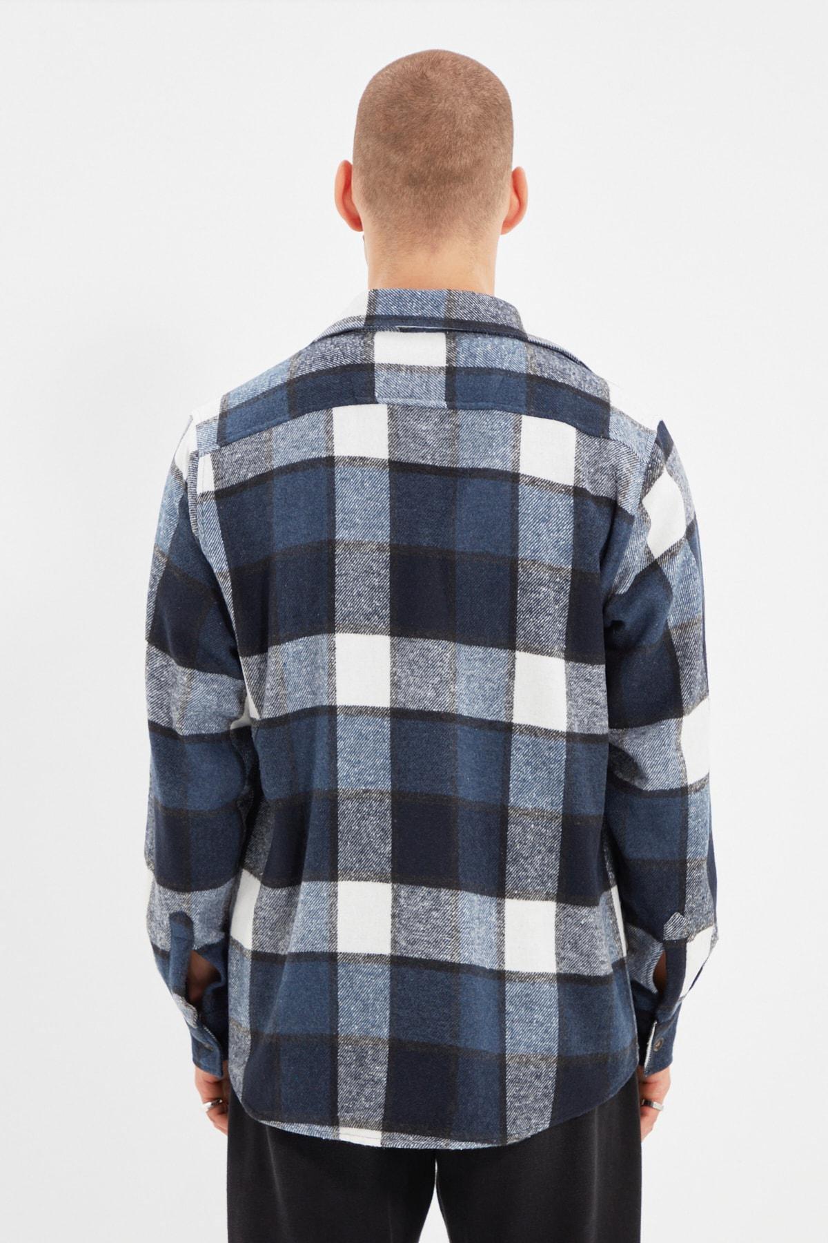 قميص بقصة عادية، أزرق, Blue, large image number 4