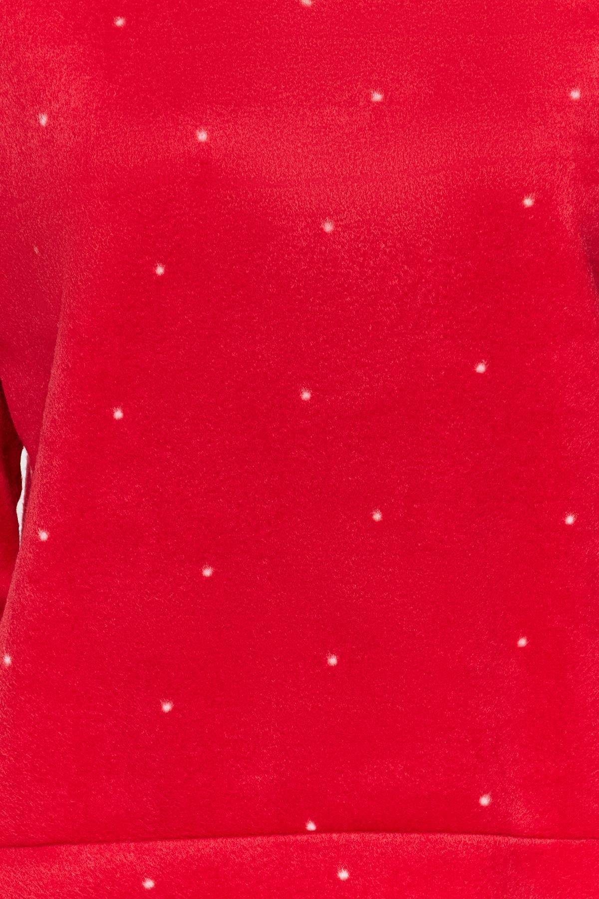 Red Velvet Knitted Pyjamas Set, , large image number 3