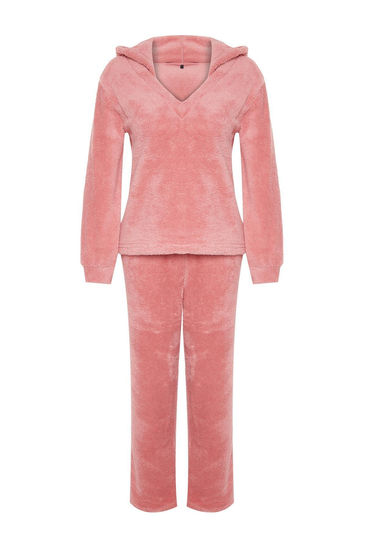 Trendyol - Pink Knitted Pyjamas Set
