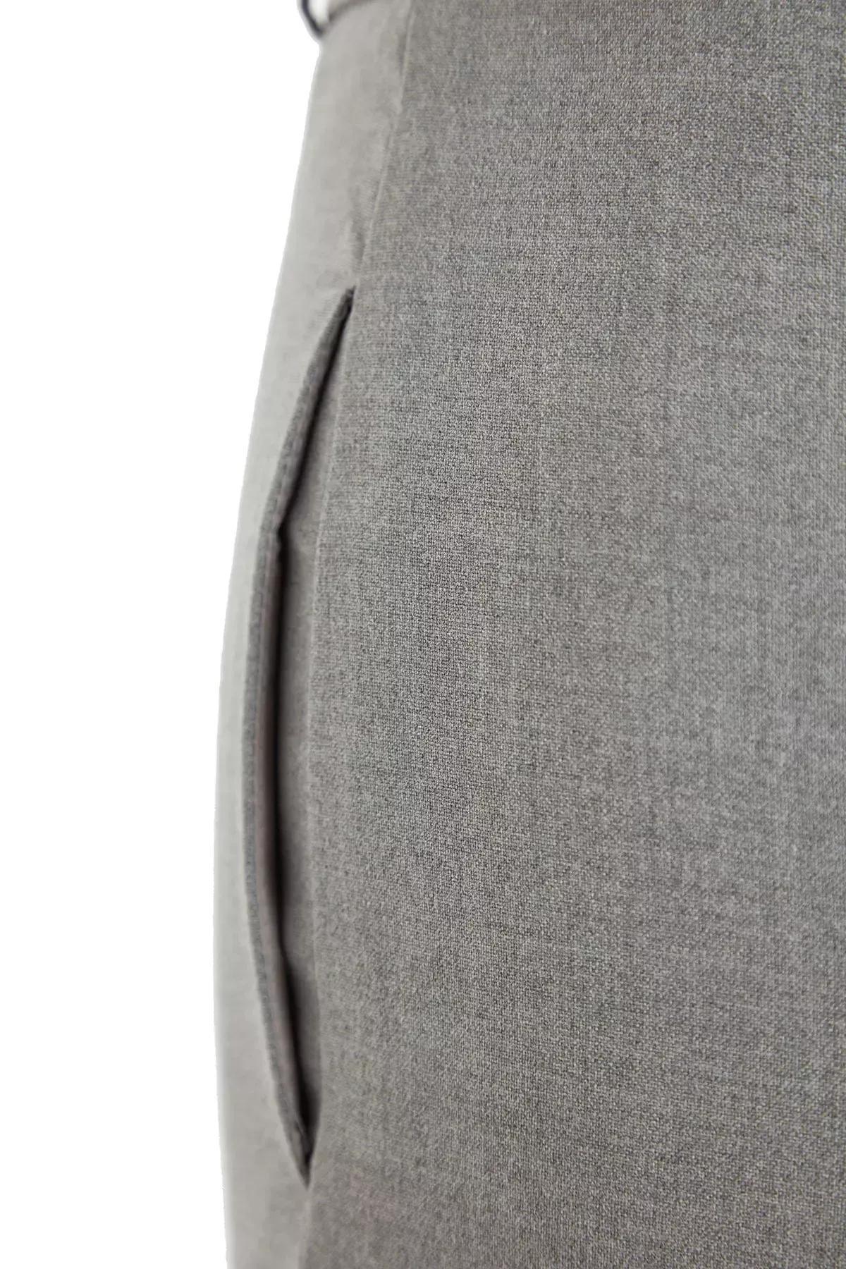 Grey High-Waist Ribbed Trousers, C101_1653, large image number 5