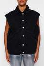 Trendyol - Black Stitching Denim Vest