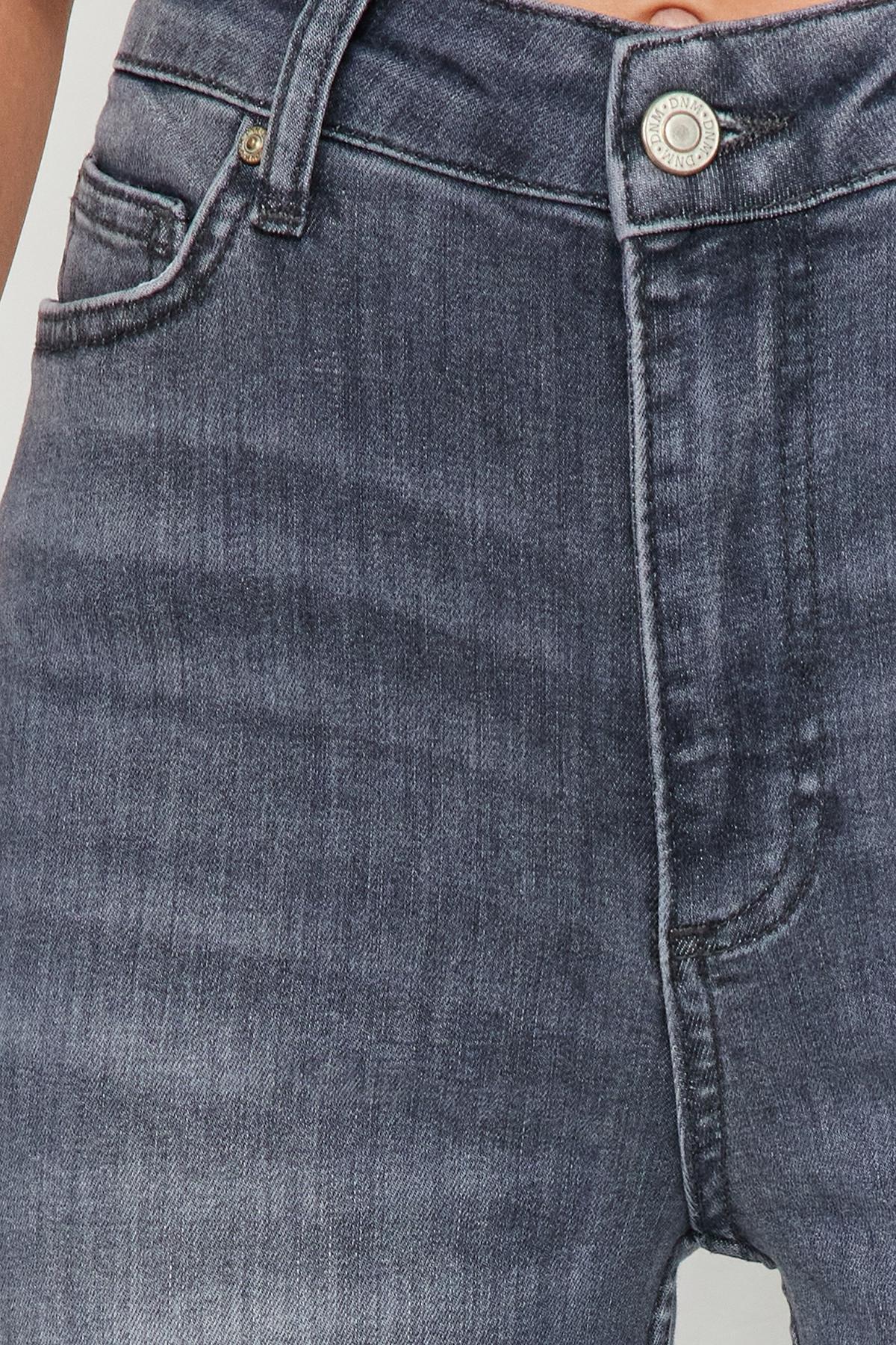 Grey High Waist Flared Jeans, , large image number 3