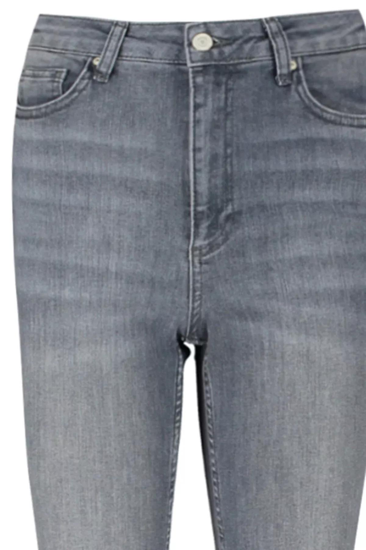 Grey High Waist Flared Jeans, , large image number 7