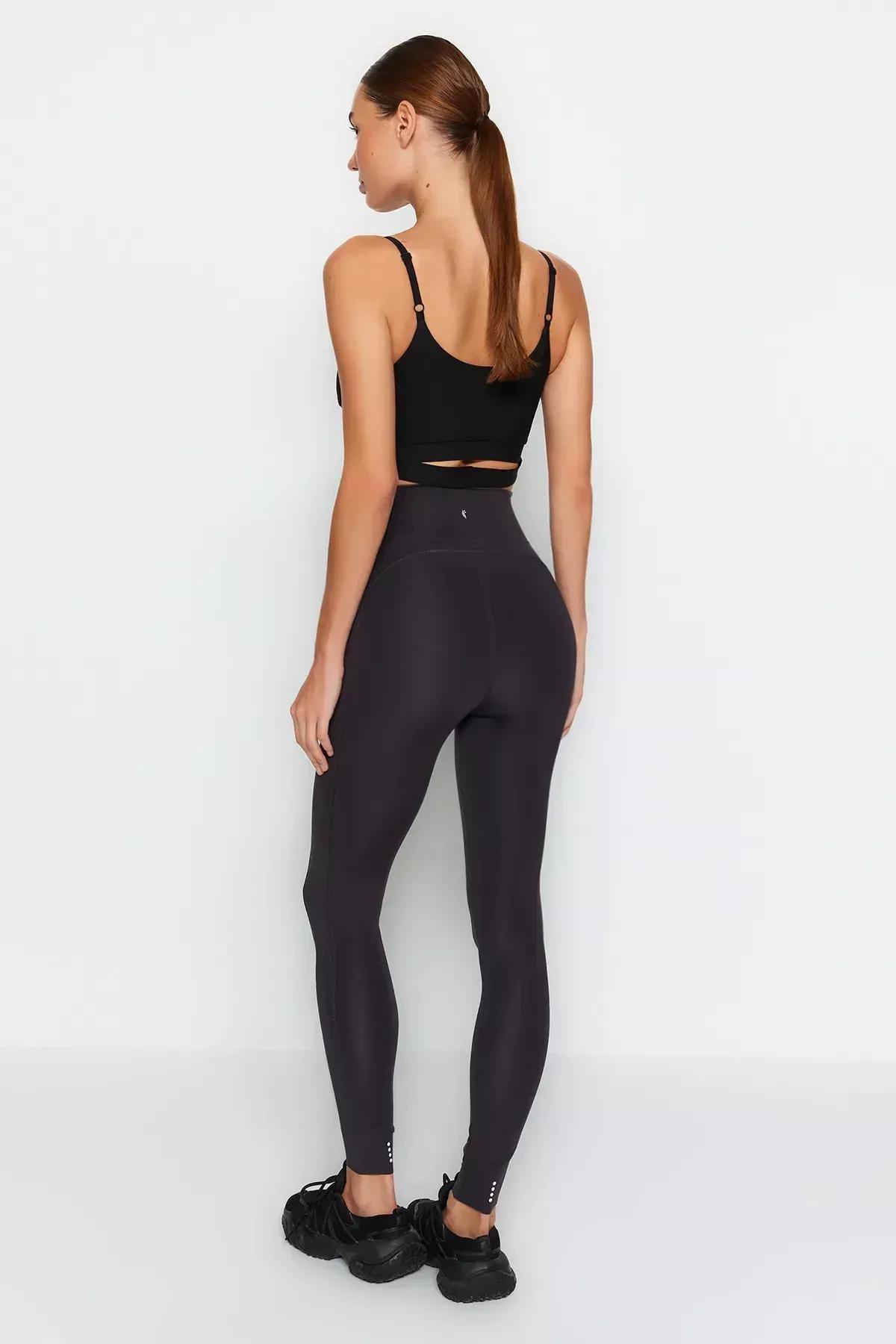 Grey Full Length Reflective Print Sports Leggings, , large image number 7