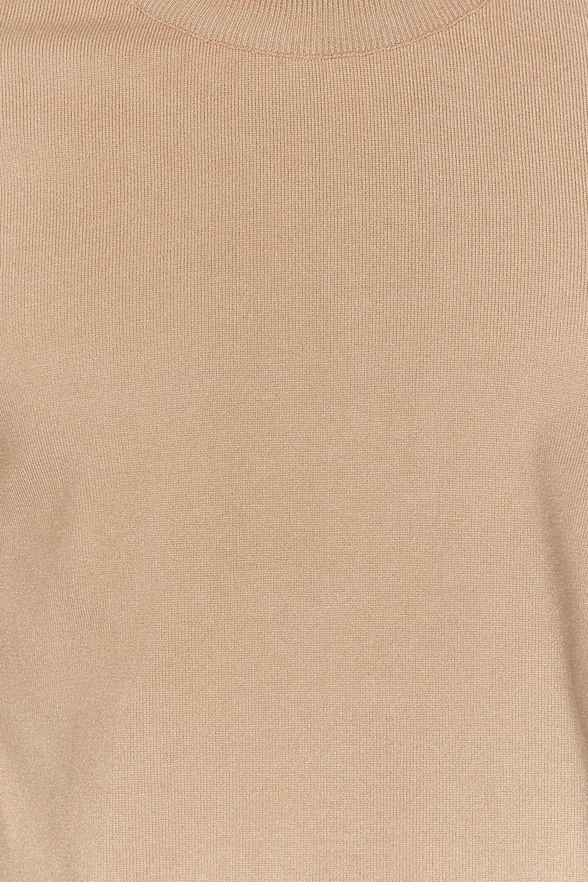 Beige Limited Edition Turtle Neck Knitted Sweater, , large image number 3