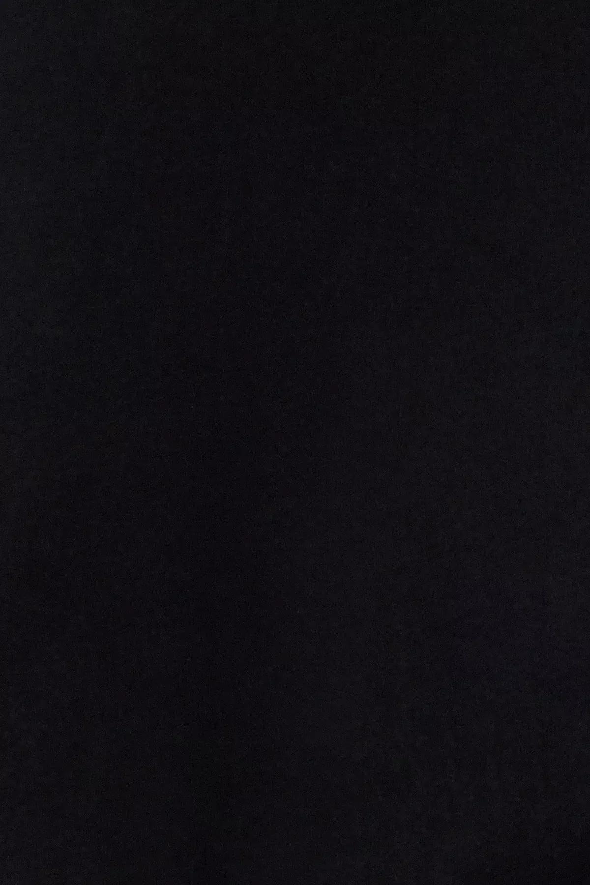 Black Limited Edition Half Turtle Neck Knitted Sweater, BLACK, large image number 6
