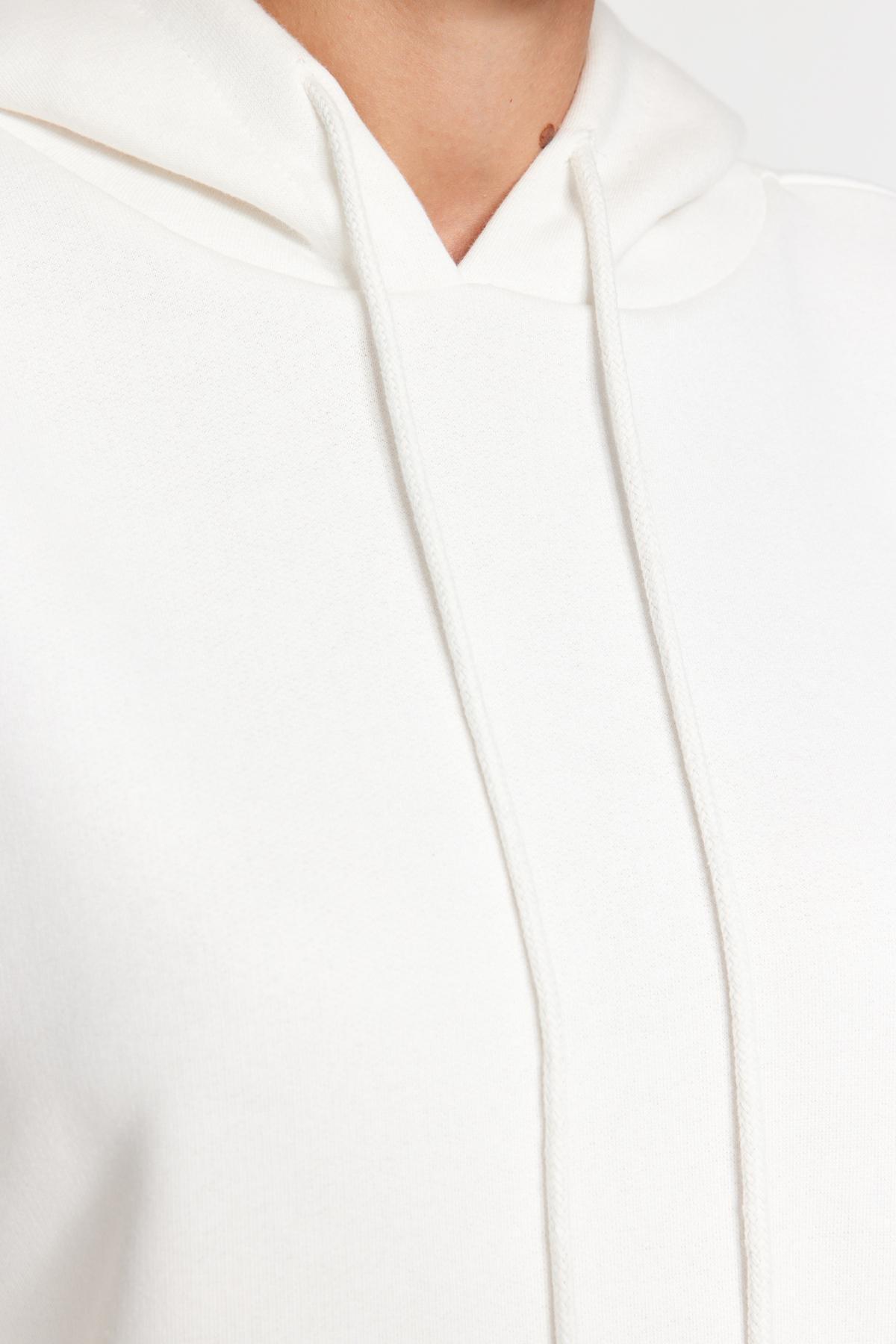 Cream Oversized Knitted Hoodie, , large image number 4