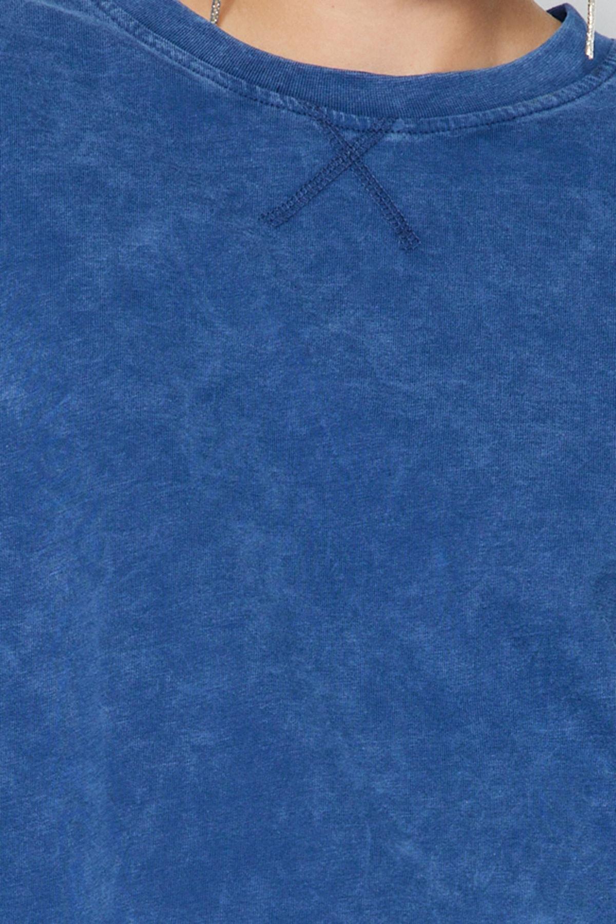 Blue Washed Knitted T-Shirt, , large image number 3