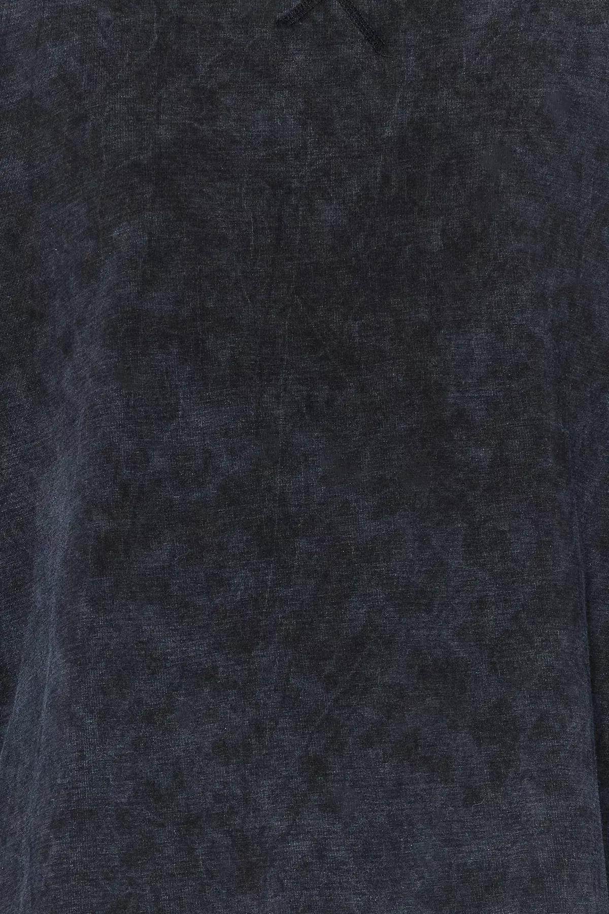 Grey Washed Knitted T-Shirt, Anthracite, large image number 4