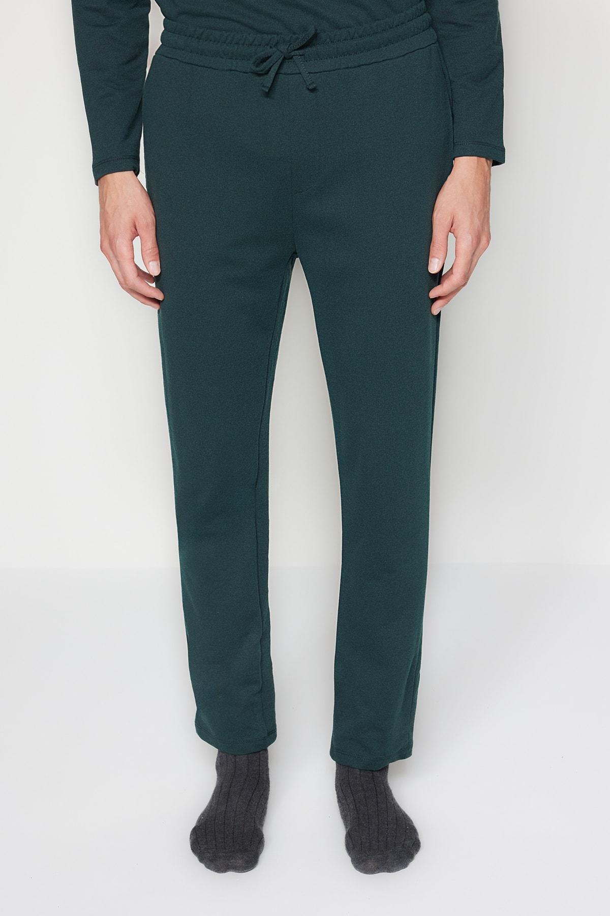Green Detailed Knitted Pyjama Set, , large image number 3