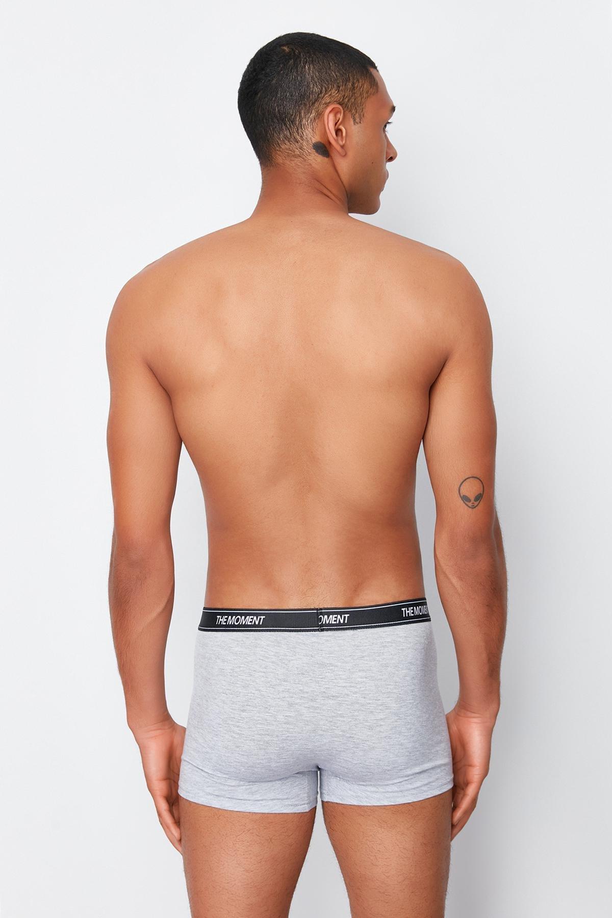 Black Elastic Boxer, Set Of 3, , large image number 6