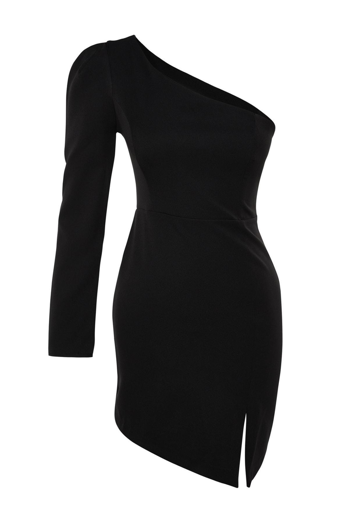 Black Fitted Occasion Wear Dress, , large image number 5
