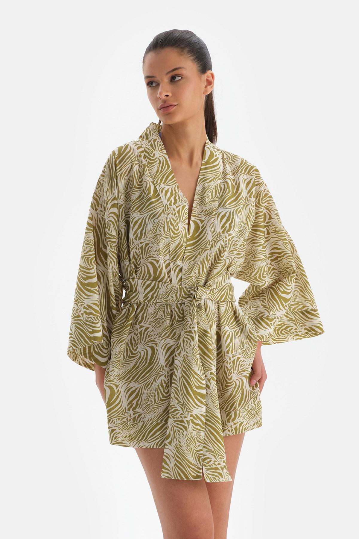 Dagi - Multicolour Cotton Kimono, Single
