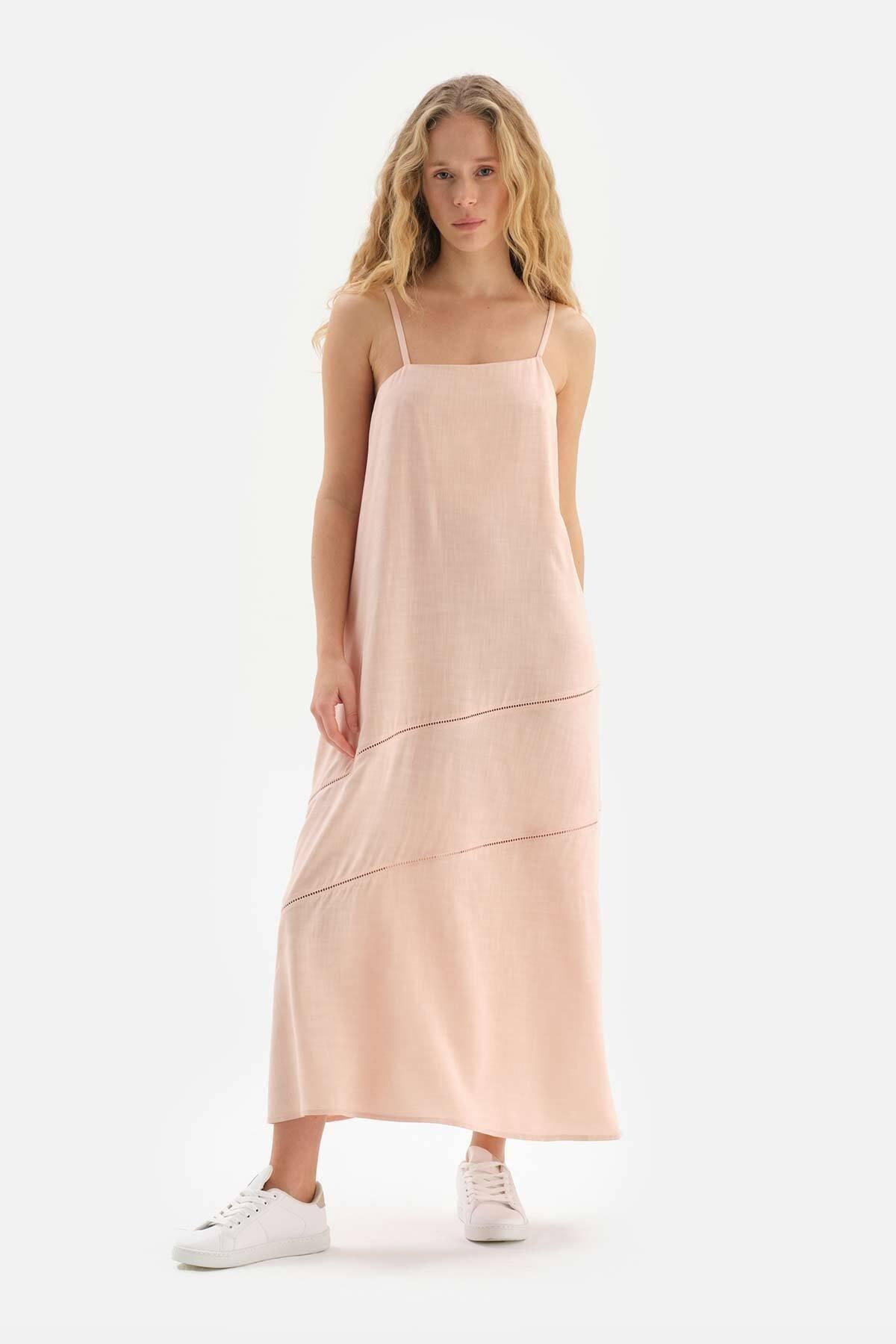 Dagi - Pink Openwork Woven Dress