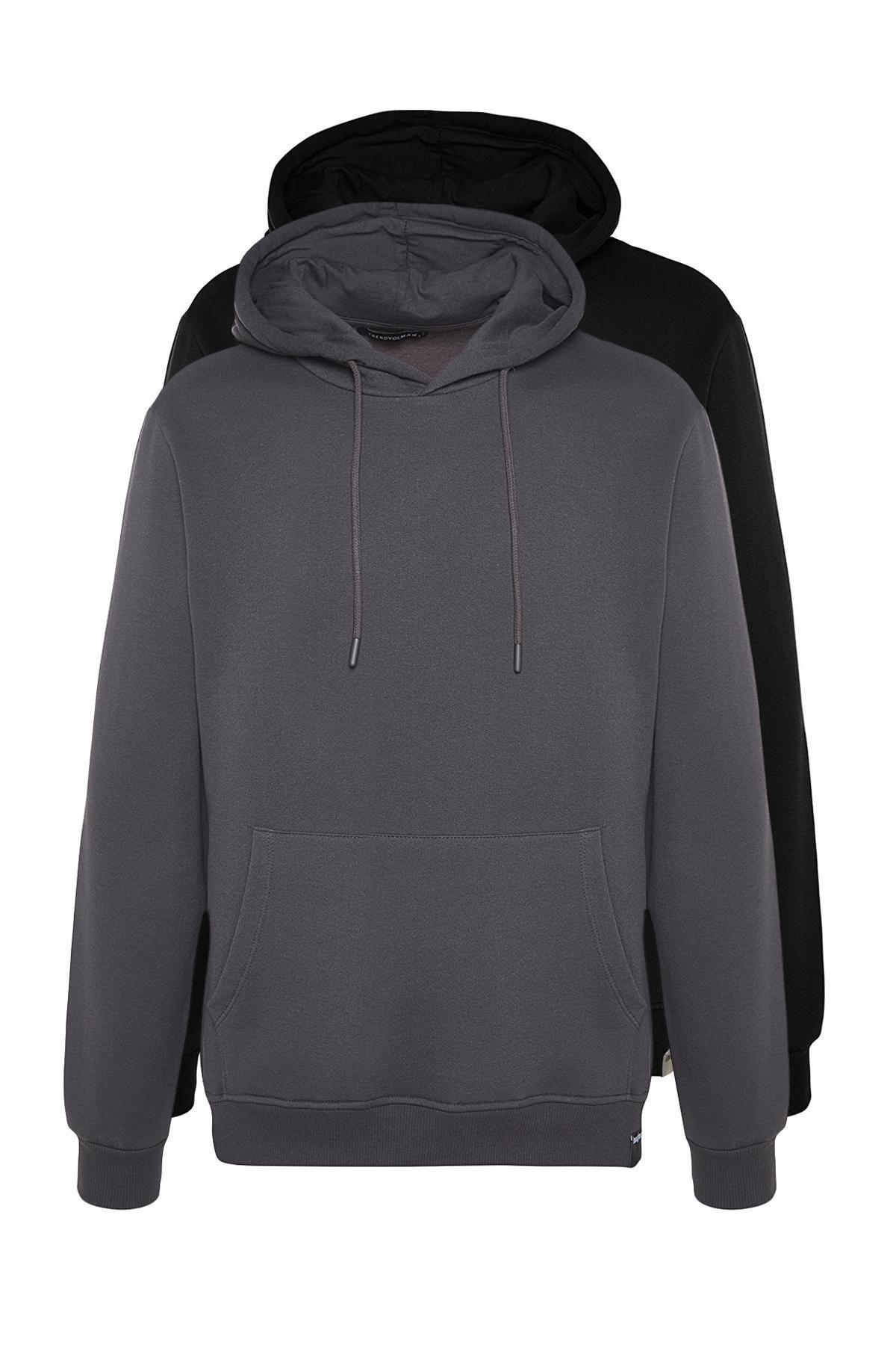 Multicolour Regular Fit Hoodie, Set Of 2, , large image number 1