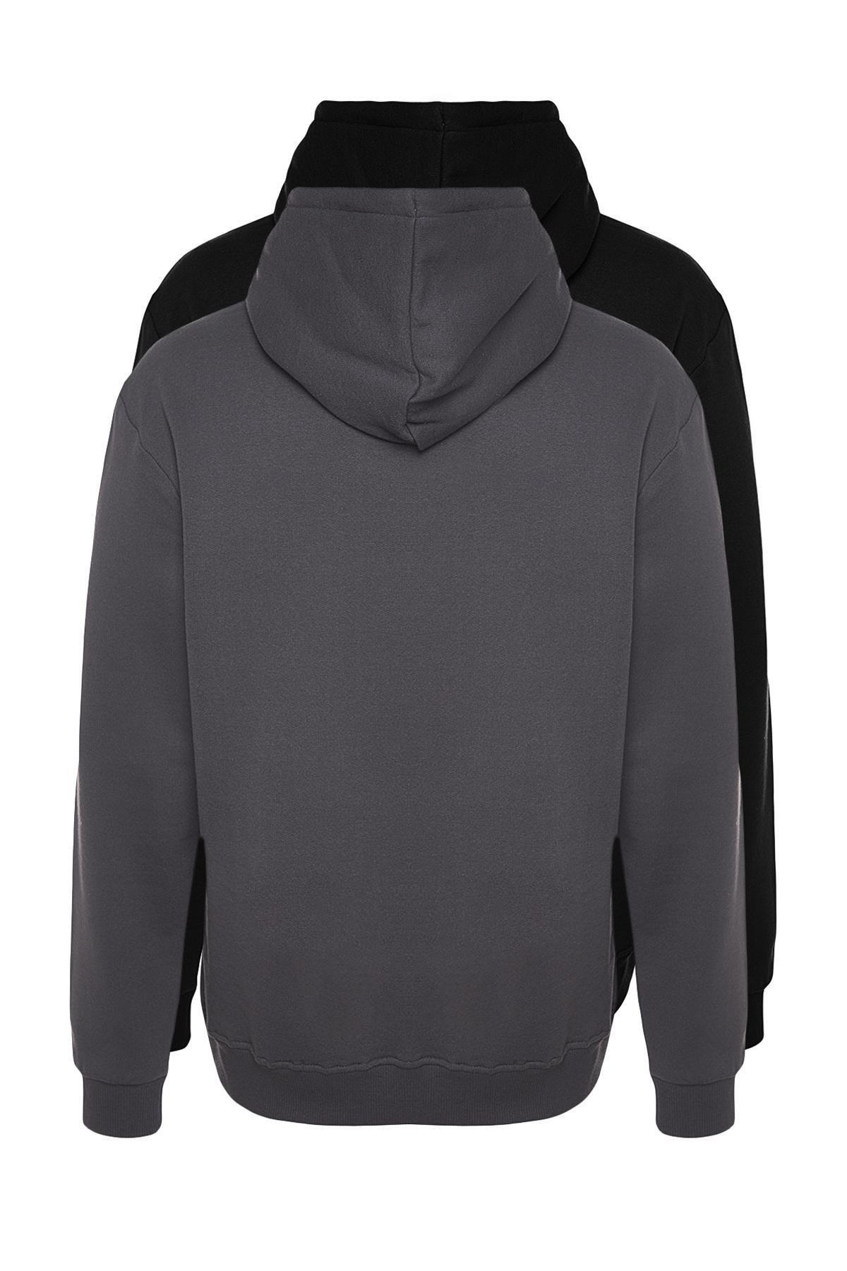 Multicolour Regular Fit Hoodie, Set Of 2, , large image number 13