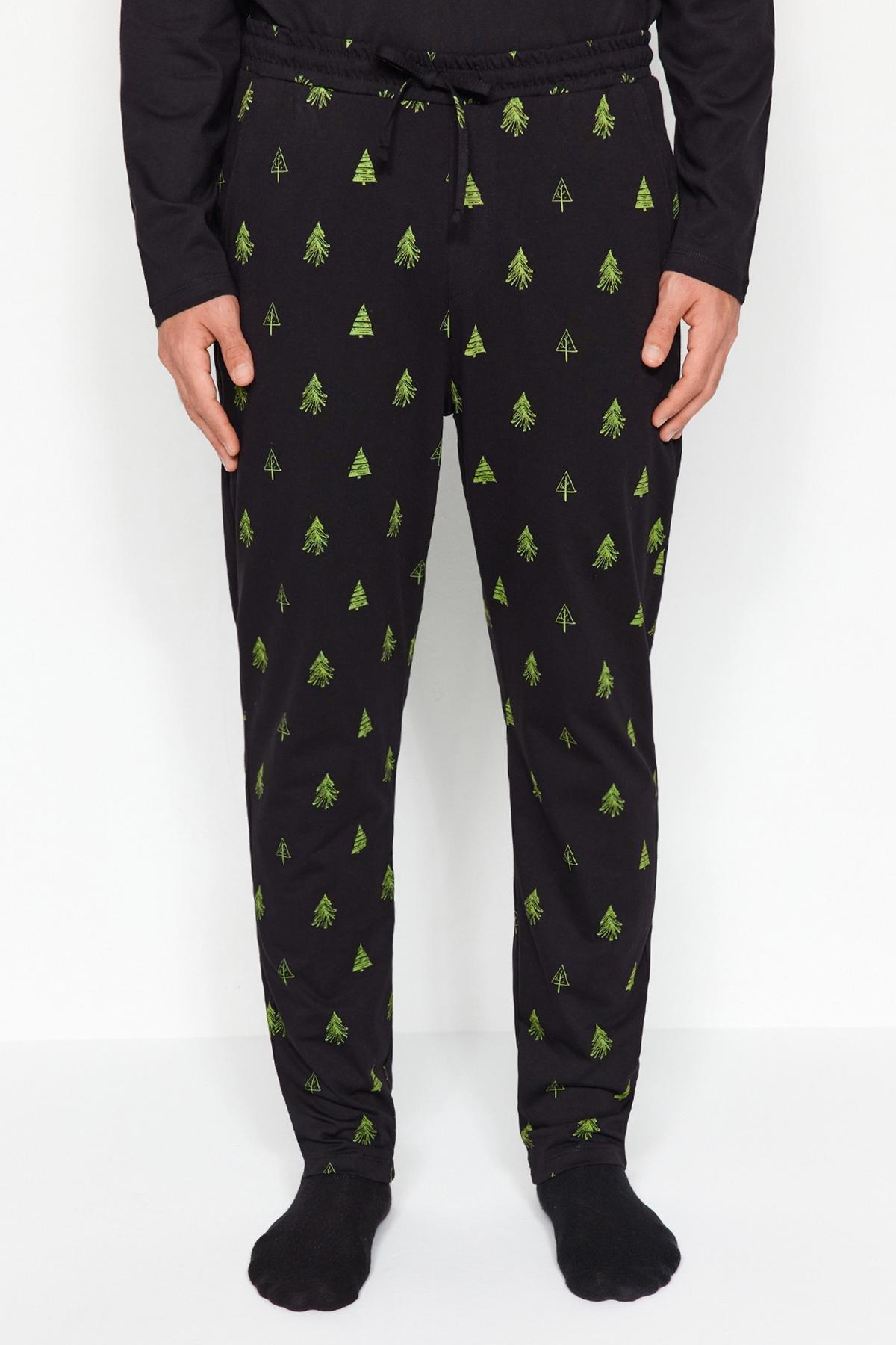 Black Knitted Pyjamas Set, , large image number 6