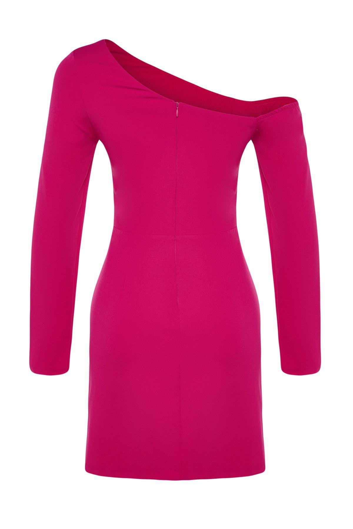 Pink Draping Occasionwear Dress, , large image number 7