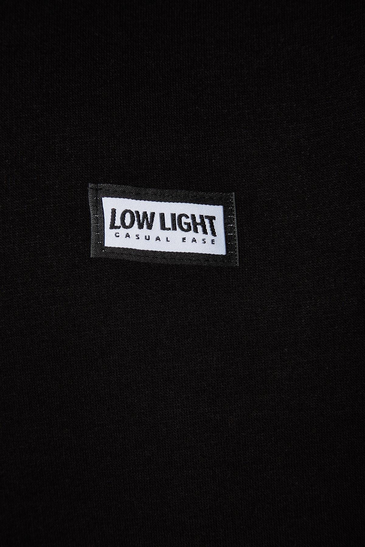 Black Oversized Hoodie, BLACK, large image number 6