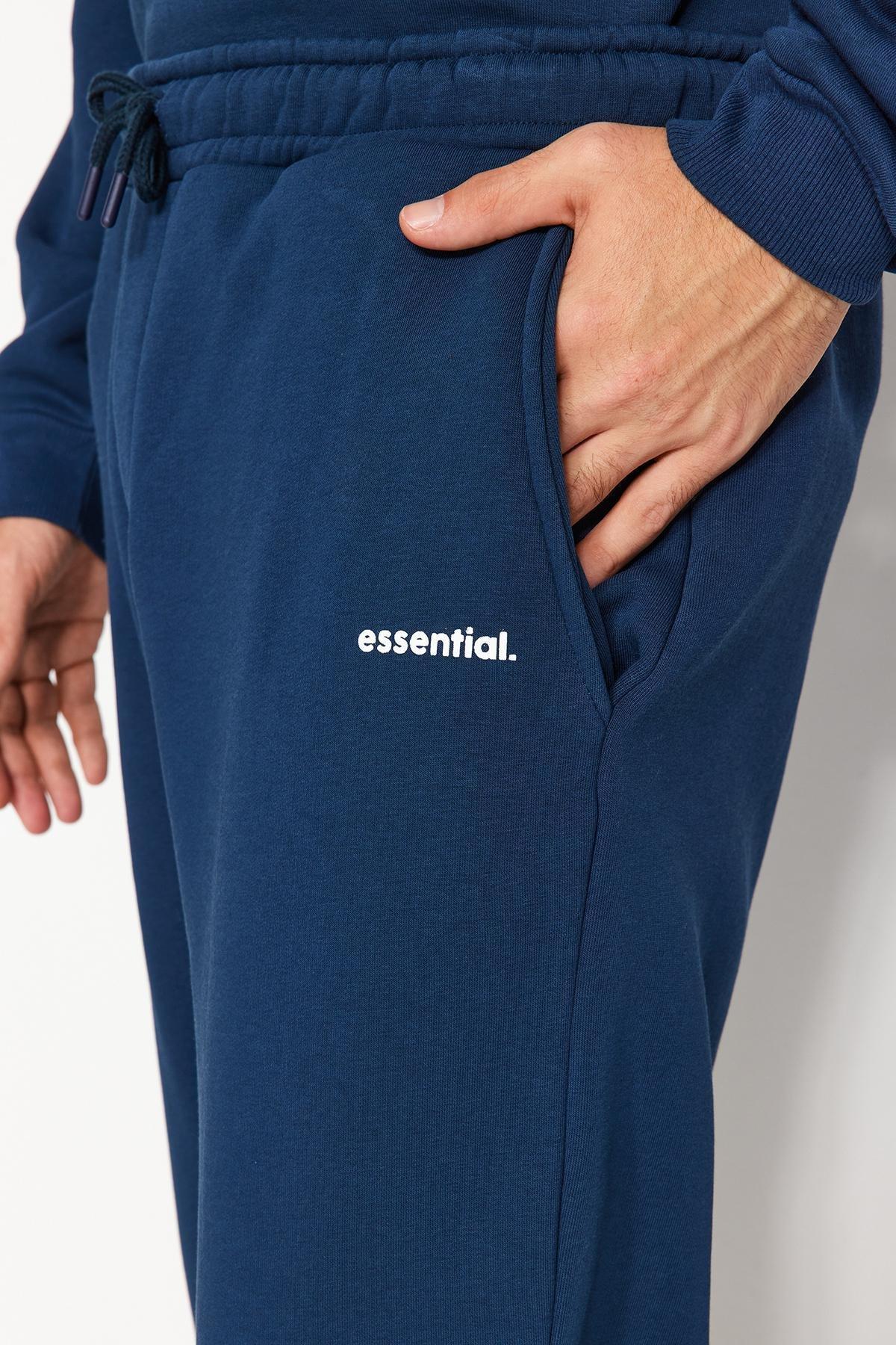 Blue Oversized Printed Tracksuit Co-Ord Set, , large image number 5