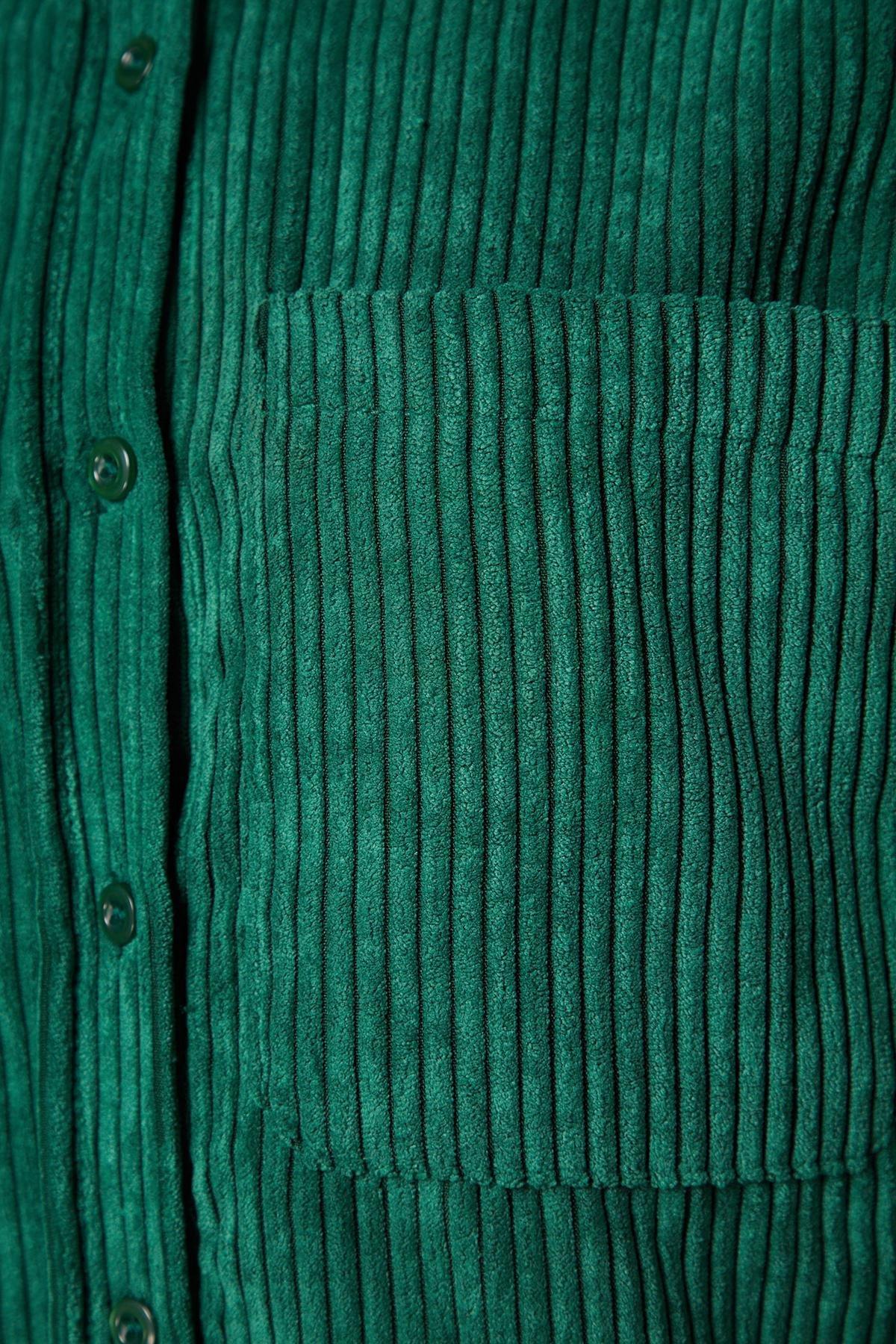Trendyol - Green Pocket Boyfriend Knitted Shirt