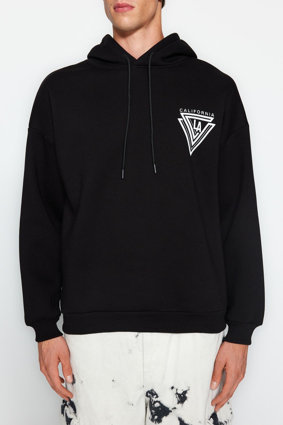 Grey Oversized Fluffy Printed Sweatshirt, , large image number 5