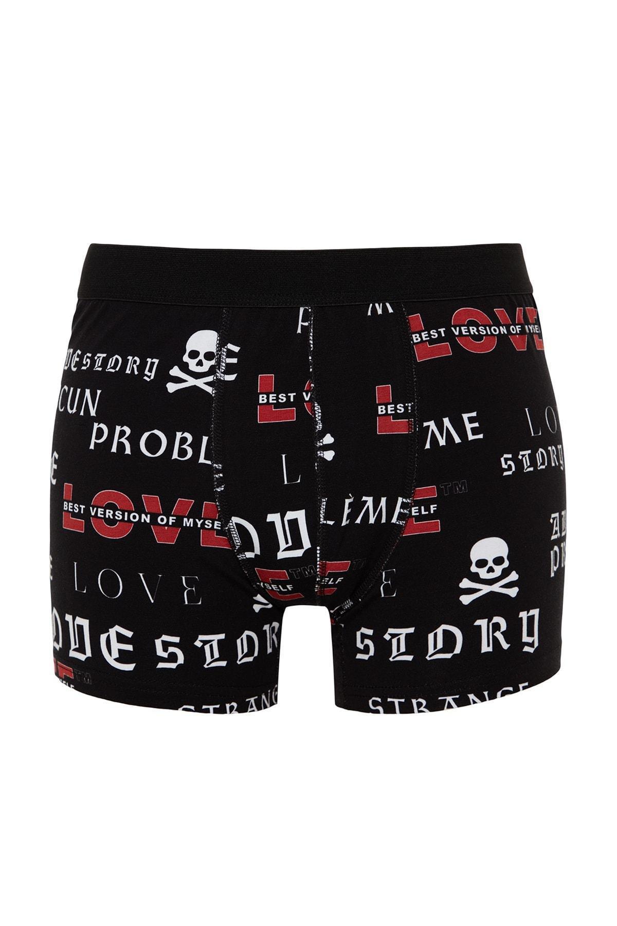 Multicolour Skull Patterned Boxer , Set Of 3, , large image number 6