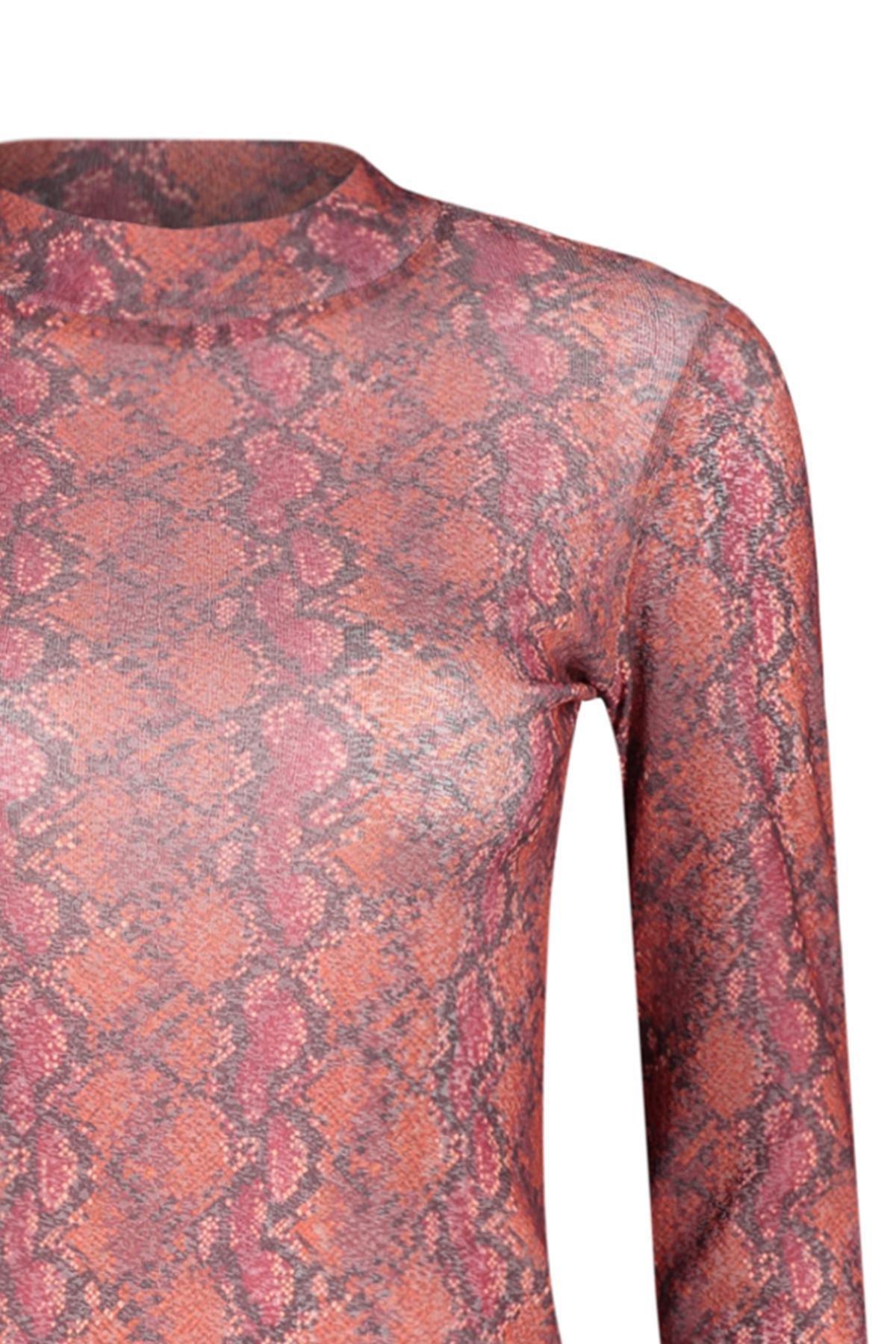 Trendyol - Red Glittery Knitted Blouse