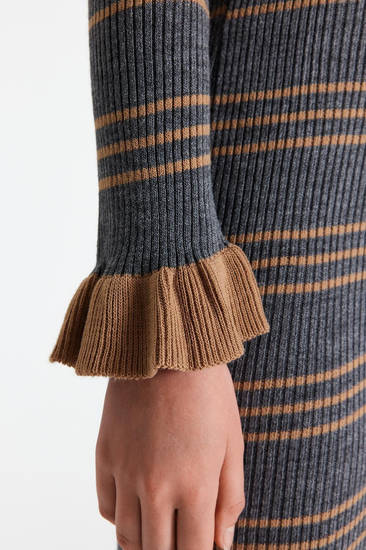 Grey Mini Turtleneck Sweater, Anthracite, large image number 4