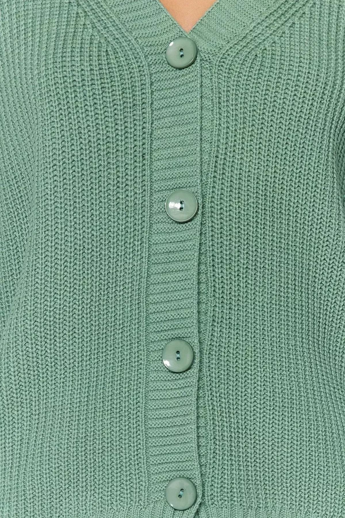 Beige Knitted Cardigan, Mint, large image number 3